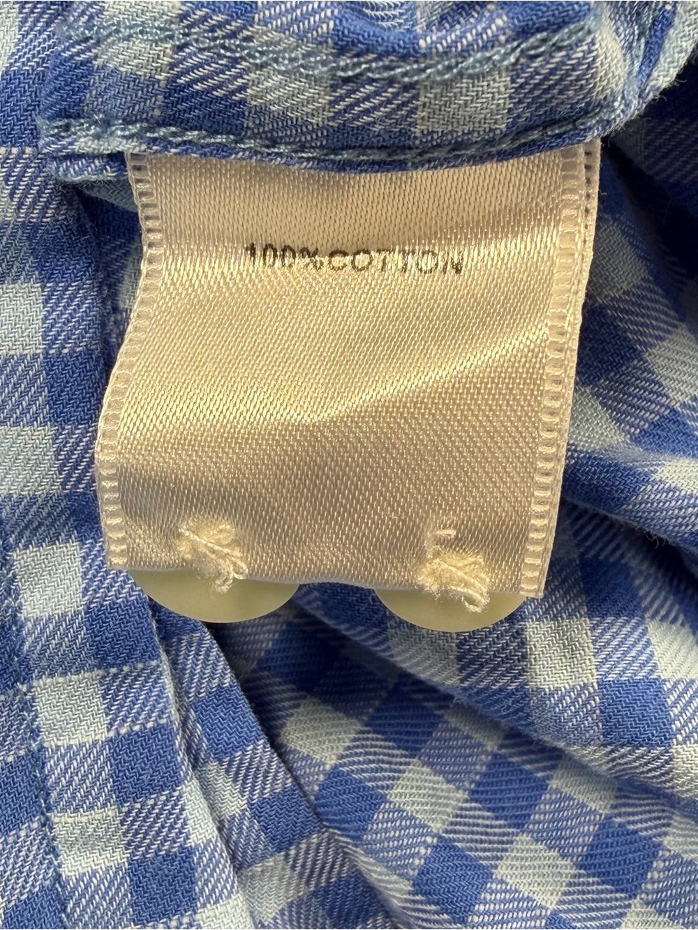 Peter Millar Sport Gingham Check Plaid Shirt Mens S Blue White Preppy Soft - Picture 7 of 10